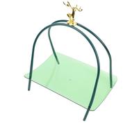 NUOBESTY Présentoir à Fruits en Fer Forgé Vert Clair Panier Décoratif Portable pour Fruits et Desserts Plateau Multifonction pour Fêtes Mariage et Usage Domestique 1 Pièce