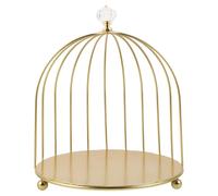 NUOBESTY Présentoir à Gâteaux de Cage à Oiseaux Doré Support en Fer Robuste pour Desserts Stand de Pâtisseries Élégant Niveau pour Mariage et Table de Réception