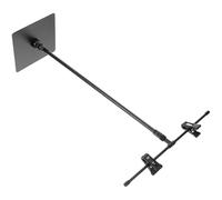 NUOBESTY Présentoir à Panneaux en Acier Inoxydable T Réglable Support Publicitaire de Bureau Noir Jhb05A Porte-Bannière Rétractable pour Affichage Commercial et Stand de Présentation