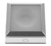 NUOBESTY Présentoir Bijou Pyramide en Cristal Transparent 3d, Socle Lumineux LED sans Piles, Décoration de Table pour Chambre et Salon, Veilleuse Délicate et Ornement Lumineux D’ambiance