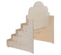 NUOBESTY Présentoir Bois pour Cartes Postales et Affiches, Organisateur de Bureau Polyvalent pour Produits Cosmétiques, pour Maison, Événements et Vente Détail