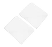 NUOBESTY Présentoir Mural à Brochures Lot de 2 Pièces en Acrylique Transparent Blanc Design Gain de Place Organisation Polyvalente des Documents A4 pour Bureaux et D'éducation