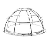 NUOBESTY Protection de Détecteur de Fumée en Fer Résistant 106-132 MM Cage Antichoc Argentée Couvercle Sécurisé pour Alarme Accessoire de Sécurité Domestique et Professionnel