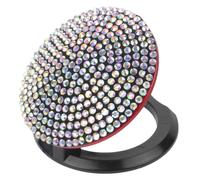 NUOBESTY Protection pour Bouton Poussoir de Démarrage Voiture Strass Colorés, Anneau Décoratif Bling-bling, Accessoire Intérieur Automobile, Cache de Clé Résistant à L’usure, Installation