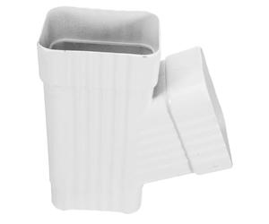 NUOBESTY Raccord en Y pour gouttière, traitement d'oxydation de surface, démontage rapide, drainage de toiture extérieure, systèmes d'évacuation, blanc