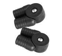 NUOBESTY Raccords de Tube en Plastique de Teinte Marron 2pcs Adaptateurs Stables pour Fauteuil Inclinable en Acier pour Mobilier de Jardin et Terrasse