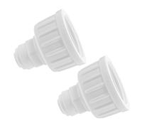 NUOBESTY Raccords Rapides De Pulvérisateur 1/4 pour Tuyau D’arrosage Jardin, Connecteurs Étanches Solide, Adaptateurs De Brumisation Extérieurs Haute Efficacité, Lot De 2 Pièces Blanches