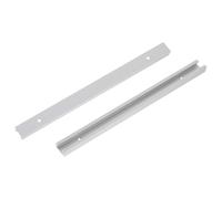 NUOBESTY Rail en T en Aluminium 0,3 M 2 Pcs - Profilé Extrudé à Rainure T pour Travail du Bois, Glissière Linéaire Robuste, Système de Fixation Polyvalent pour Outils de Bricolage