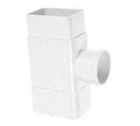 NUOBESTY Rallonge De Descente De Gouttière Pvc Blanche, Connecteur En y Pour Descente Pluviale, Accessoire D’extension Robuste, Installation Facile Pour Récupération Eau De Pluie, Usage Toiture