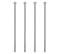 NUOBESTY Rallonge de Potence de vélo M6x150mm, vis de réglage du Guidon de vélo en Acier Inoxydable 4pcs, Accessoire vélo pour rehausseur de Guidon et réparation VTT