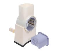 NUOBESTY Râpe Fromage Rotative Multifonction avec Manivelle et Lames Interchangeables pour Trancher Râper et Émincer Fruits et Légumes Outil Manuel Compact et Sécurisé pour Cuisine