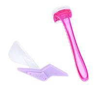 NUOBESTY Rasoir à Poils pour Bikini Femme Pochoir Silicone, Kit de Mise Intime, Design Ergonomique Rasage Précis et Sûr, pour Soins Personnels Féminins Couleur Aléatoire