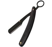 NUOBESTY Rasoir Droit Multifonction en Acier Inoxydable et Bois Robuste, Coupe-choux Vintage sans Lame, Tondeuse à Barbe pour Hommes, Outil de Barbier Professionnel pour Rasage Précis