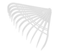 NUOBESTY Râteau de Jardin à Main Petit Modèle Plastique pour Ramassage et Débris Outil de Jardinage Portable pour Entretien Pelouse et Bordures