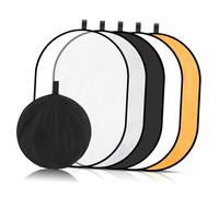 NUOBESTY Réflecteur Photographique Pliable Diffuseur Modificateur de Lumière pour Photo et Vidéo Extérieur Intérieur, Accessoire de Studio Portable 60x90 Cm en Nylon Réfléchissant Compact