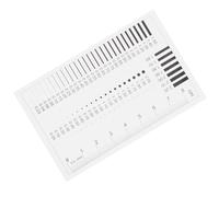 NUOBESTY Règle de Mesure de Transparence en Plastique pour Détection Précise des Défauts de Largeur de Ligne et Diamètre Visibilité Claire pour Inspection Industrielle