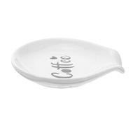 NUOBESTY Repose-cuillère à Café en Céramique Petit Porte-cuillère Miniature pour Barista Support Compact pour Cuillères à Café et Ustensiles Cuisine Accessoire Pratique pour Coin Nettoyage