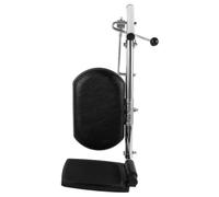 NUOBESTY Repose-jambes en Acier Inoxydable et Pu ou Fauteuil Roulant pour Coussin Détachable Angles Réglables, Installation Facile et Patients Personnes Âgées à Domicile ou Hôpital