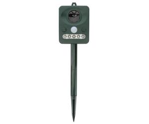 NUOBESTY Répulseur Solaire Alimenté à L'énergie Solaire pour Jardin et Maison, Électronique en Plastique Vert avec Capteur Pir, pour Automne Décoraion et Protection Rongeurs