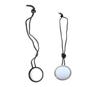 NUOBESTY Rétroviseur de Plongée avec Corde Réglable 360° Léger en Plastique et Verre pour Plongée en Grotte et Bateau, Pack de 2 Pièces Pratique et Portable