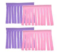 NUOBESTY Rideaux de Porte à Pompons pour Cage à Hamster et Cochon d'Inde, Lot de 4 Pièces, Tissu Léger et Résistant, Cachette et Hamac Réglable, Accessoires pour Petits Animaux