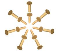 NUOBESTY Rivets en Cuivre pour Couteaux Cuisine Professionnelle, Fixation Sécurisée et Compatible, 14 Paires pour Assemblage et Réparation de Manches de Couteaux