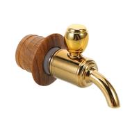 NUOBESTY Robinet en bois pour tonneau à vin - Remplacement du robinet du distributeur d'eau - Bec verseur pour pichet à boisson - vintage pour servir des boissons lors de fêtes à la maison