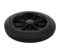 NUOBESTY Roue de Rechange pour Poubelle Extérieure 240 L Roue en Caoutchouc Résistante à L'Usure Accessoire de Remplacement Robuste pour Conteneur à Déchets Mobilité Améliorée pour