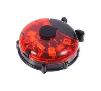 NUOBESTY Roue Lumineuse Décorative à LED Feu de Vélo Plastique Rouge Fixation Sécurisée pour Roue de Vélo et Fil de Nuit de Conduite Accessoire