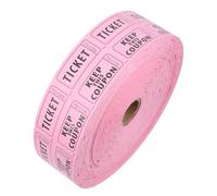 NUOBESTY Rouleau de Billets de Tombola en Papier Rose Polyvalents pour Carnavals et Parcs D'attractions, Encourageant L'interaction Sociale Jeux de Fête