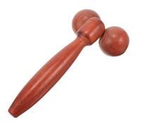 NUOBESTY Rouleau de Massage Facial Manuel en Bois Rouge, Grand Format, 4 Rouleaux, Outil de Massage Multifonction pour Visage, Yeux et Corps, Accessoires Bien-soins Peau