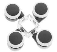 NUOBESTY Roulettes Silencieuses en Nylon et Fer Lot de 4 pour Meubles Faciles à Pousser et Stables, Adaptées pour Intérieur et Chariots