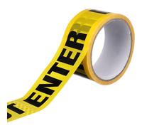 NUOBESTY Ruban adhésif de sécurité imprimé « Do Not Enter » - 4,8 cm x 25 m - Jaune