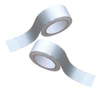 NUOBESTY Ruban Butyle Imperméable 2 Pièces 5 CM X 5 M Adhésif D’Étanchéité en Aluminium pour Réparation de Fuites Toiture Ruban Anti-Fuite Haute Résistance pour Rapiéçage Toiture et