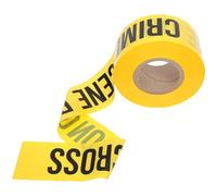 NUOBESTY Ruban de Signalisation Non Adhésif Jaune et Noir 75 CM X 305 M en Polyéthylène PE Ruban de Sécurité Scène de Crime pour Délimitation et Avertissement Zones Dangereuses Usage