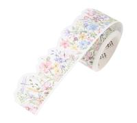 NUOBESTY Ruban Washi Papier Adhésif Vintage Floral de Sticker Décoratif pour Scrapbooking Bricolage Ruban Adhésif Papier pour Collage Art Décoration DIY