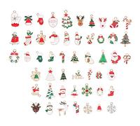 NUOBESTY sac Breloques de Noël Pendentifs Décoratifs pour Bijoux DIY Charmes de Fabrication Accessoires pour Necklaces et Boucles Oreilles