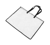 NUOBESTY Sacoche à Poignées Transparente pour Portfolio Art Pochette de Rangement Zippée pour Affiches et Tableaux Sac de Transport pour Étudiants et Professionnels