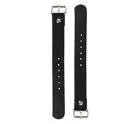 NUOBESTY Sangle de Panier pour Vélo en Cuir Noir, Design Réglable et Installation Solide, pour Accessoires Vélo et Décoration Lors Conduite