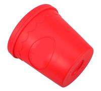 NUOBESTY Seau à Popcorn Silicone Alimentaire Épais Rouge Réutilisable avec Couvercle Pratique pour Soirée Cinéma et Fêtes