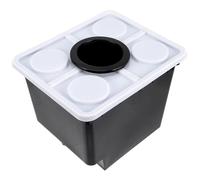 NUOBESTY Seau de Culture Hors-Sol Hydroponique Noir avec Couvercle et Panier Bac de Plantation sans Terre pour Légumes Fruits et Fleurs Serre Kit Simple et Stable pour Semences Petites