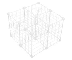 NUOBESTY Séparateur Congélateur en Fer et Plastique Blanc, Étagère de Séparation à Grille Multifonctionnelle Solide pour Organiser Espaces de Freezer en Supermarchés et Glaciers