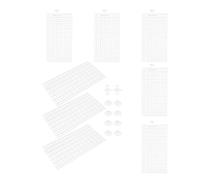NUOBESTY Séparateur D'aquarium en PVC Blanc, Planche de Séparation Transparente pour Aquarium, Protège Les Poissons et Empêche Leur Fuite, Accessoire pour Aquarium d'eau Douce