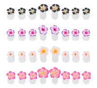 NUOBESTY Séparateur Orteil en Silicone Réutilisable, Lot de 32 Pièces pour Pédicure, Évite le Frottement du Vernis et Sépare Efficacement les Orteils Pendant le Nail Art