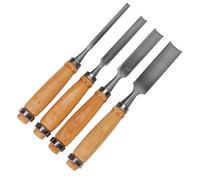 NUOBESTY Set de Ciseaux à avec Manches Solide et Lames Acier Haute Qualité Gouges Demi-rondes pour Sculpture et Menuiserie Outil de Gravure pour Débutants et