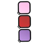 NUOBESTY Set De Filtres De Plongée pour Caméra Sportive Compatible avec Boîtier Étanche One r Filtres Rouges Et Roses pour Eau Peu Profonde à Profonde Correction Couleur sous