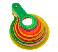 NUOBESTY Set de Jauges Plastiques pour Mesure de Diamètre de Fruits Multicolores Outil de Mesure Précis pour Oranges Pommes Pêches Agrumes Résistants et Faciles à Utiliser pour Classer Les