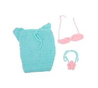 NUOBESTY Set de Photographie Costume Sirène Crochet Fait Main avec Bandeau et Queue Accessoire Photo Fantaisie pour Tenue Photographique Enchantée pour Studio et Usage Domestique