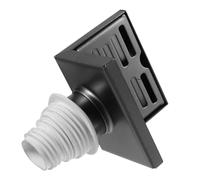 NUOBESTY Siphon de Sol Mural en Acier Inoxydable Sus304, Angle Droit 90° | Sortie Latérale, Compatible 50mm, Filtration des Déchets, Débit Rapide, Salle de Bain et Balcon