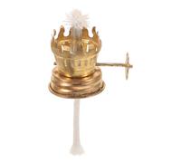 NUOBESTY Socle de Lampe à Pétrole Vintage Mini en Métal Régulateur de Brûleur Compatible Accessoire de Remplacement pour Lampe à Huile en Verre Base de Mèche Pratique pour Usage